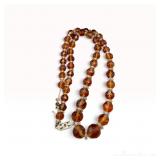 14k Citrine Rock Crystal Necklace