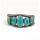 Native American Navajo Turquoise Cuff Bracelet