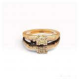 14k Yellow Gold Solitaire Diamond Ring