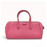 Hermes Fuchsia Ostrich Leather Paris Bombay 28 Bag