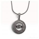 14k White Gold Diamond Necklace