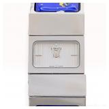 Hermes Loquet Bangle Watch L01.210 Stainless Steel and Blue Enamel
