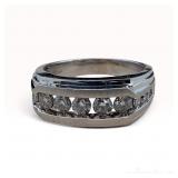 10k White Gold Men's Diamond Ring