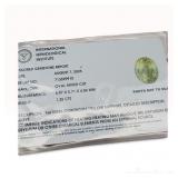 1.35 Carat Certified Yellow Sapphire