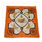 Hermes Springs Philippe Ledoux Silk Carre Scarf