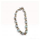 14k Opal Tennis Bracelet