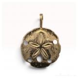14k Sand Dollar Pendant