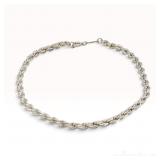 Tiffany & Co. Sterling Silver Rope Chain Bracelet