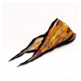Hermes Equestrian Motif Silk Plisse Scarf