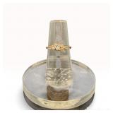 14k Yellow Gold CZ Ring