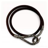Hermes Jumbo Double Wrap Leather Bracelet