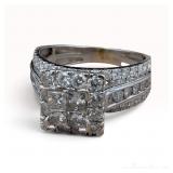 14k White Gold Diamond Ring