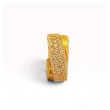 Single 14k Diamond Huggie Earrings
