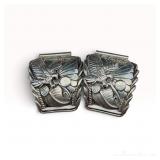 Native American Sterling Silver Watch Ends