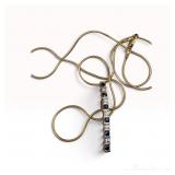 14k Diamond Sapphire Necklace
