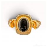 10k Yellow Gold Onyx Ring