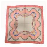 Must de Cartier Pearl and Blue Bead Jewelry Motif Silk Scarf