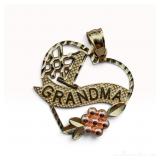 14k #1 Grandma Pendant