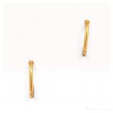14k Yellow Gold Hoops