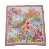 Christian Dior Floral Garden Silk Scarf