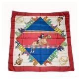 Gucci Equestrian Show Jumping Motif Silk Scarf
