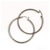 14k Tri-Tone Gold Hoops
