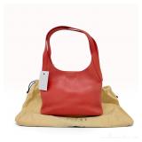 Loewe Red Calfskin Leather Shoulder Bag with Dust Bag