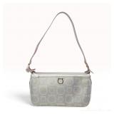 Salvatore Ferragamo Metallic Silver Gancini Monogram Pochette