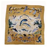 Hermes Silk Carre 90 Scarf La Vie Precieuse de la Mediterranee by Robert Dallet