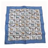Hermes Couvertures et Tenues de Jour Silk Gavroche Pocket Square