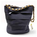 Salvatore Ferragamo Tiered Grosgrain Vara Bucket Bag