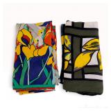 Two Tiffany & Co. 90 cm Silk Scarves