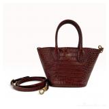 Polo Ralph Lauren Croc-Embossed Leather Mini Bellport Tote