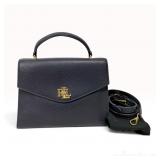 Lauren Ralph Lauren Pebbled Leather Medium Farrah Satchel