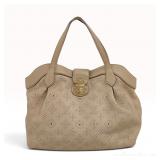 Louis Vuitton Mahina XL Perforated Leather Tote Bag in Taupe