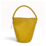 Longchamp Epure Leather Bucket Bag in Yellow