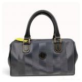 Fendi Pequin Stripe Boston Bag