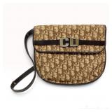 Christian Dior Vintage Trotter Monogram Flap Shoulder Bag