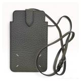 Maison Margiela Grained Leather Phone Pouch with Crossbody Strap
