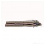 Louis Vuitton Striped Silk Skinny Scarf with Fringe