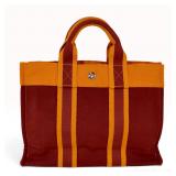 Hermes Fourre Tout PM French Festival of Hawaii 2002 Limited Edition Canvas Tote Bag