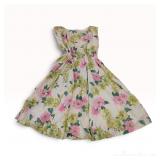 Christian Dior Boutique Floral Silk Sleeveless Dress