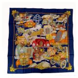 Hermes Automobile Silk Twill Scarf