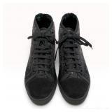 Louis Vuitton Punchy Wool and Sequin High Top Sneakers Size 37
