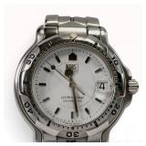 TAG Heuer 6000 Series Professional Stainless Steel Quartz Wristwatch Reference WH1111 35.6mm