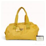Prada Yellow Tessuto Nylon Small Duffle Bag