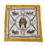 Hermes Equipages Silk Scarf by Philippe Ledoux