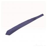 Hermes Silk Geometric Lattice Motif Necktie