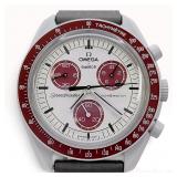 Omega x Swatch MoonSwatch Mission to Pluto Bioceramic Chronograph Watch SO33M101