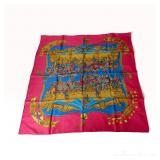 Hermes Tournez Manege Silk Scarf Designed by Cathy Latham